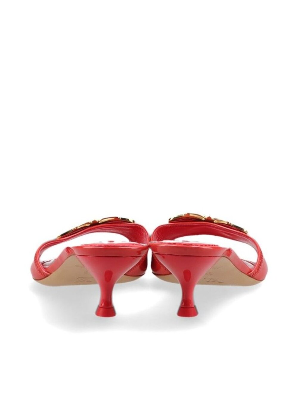 Louis Vuitton 08 Butterfly V Mark Patent Leather Mules 35 Bl0048 Red - Picture 6 of 15